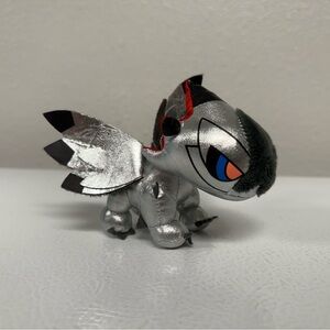 Monster Hunter Valstrax Plush Capcom Stuffed Toy Small Silver Rare